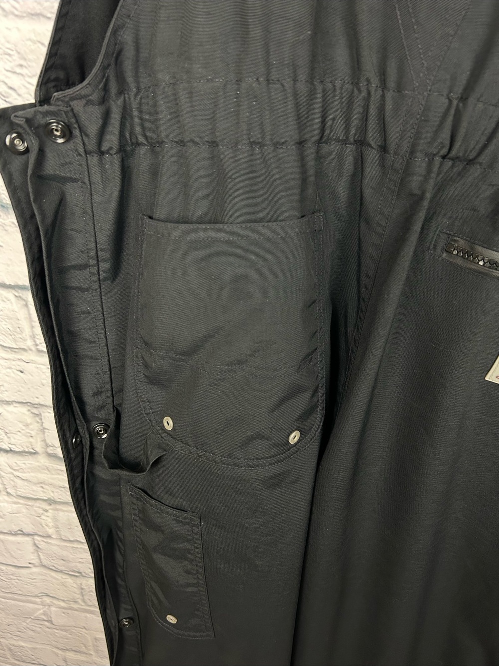 Carhartt Storm Defender Bib Overalls Men’s L Short Black Waterproof 100325 - Picture 12 of 13